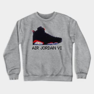 AIR JORDAN VI RETRO PIXELATED ART SHOE COLLECTION Crewneck Sweatshirt